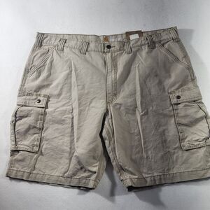Carhartt Cargo Shorts Mens 40Ivory (40 x 11") Canvas Heavy Workwear Relaxed Fit